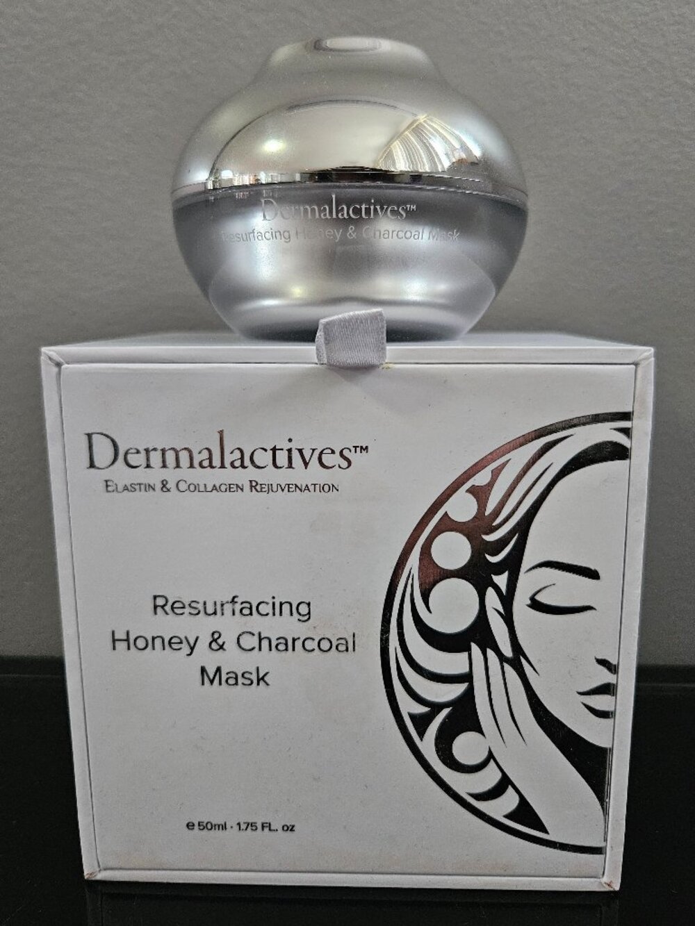 DERMALACTIVES RESURFACING HONEY & CHARCOAL MASK-1.75 fl oz\50ml-BRAND NEW-SEALED
